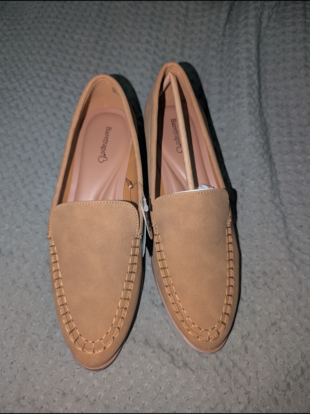 BareTraps Women's Tan Moc Toe Loafers